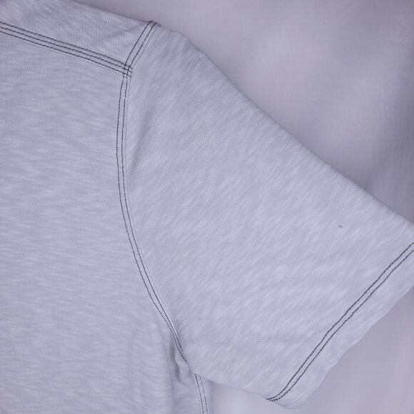 Johnston & Murphy Polo Shirt Mens Medium Light Gray - Picture 4 of 12